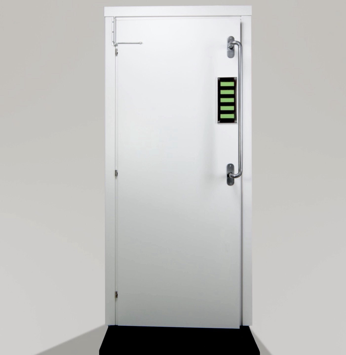 Door-Gienic: dispositivo originale applicato a una porta